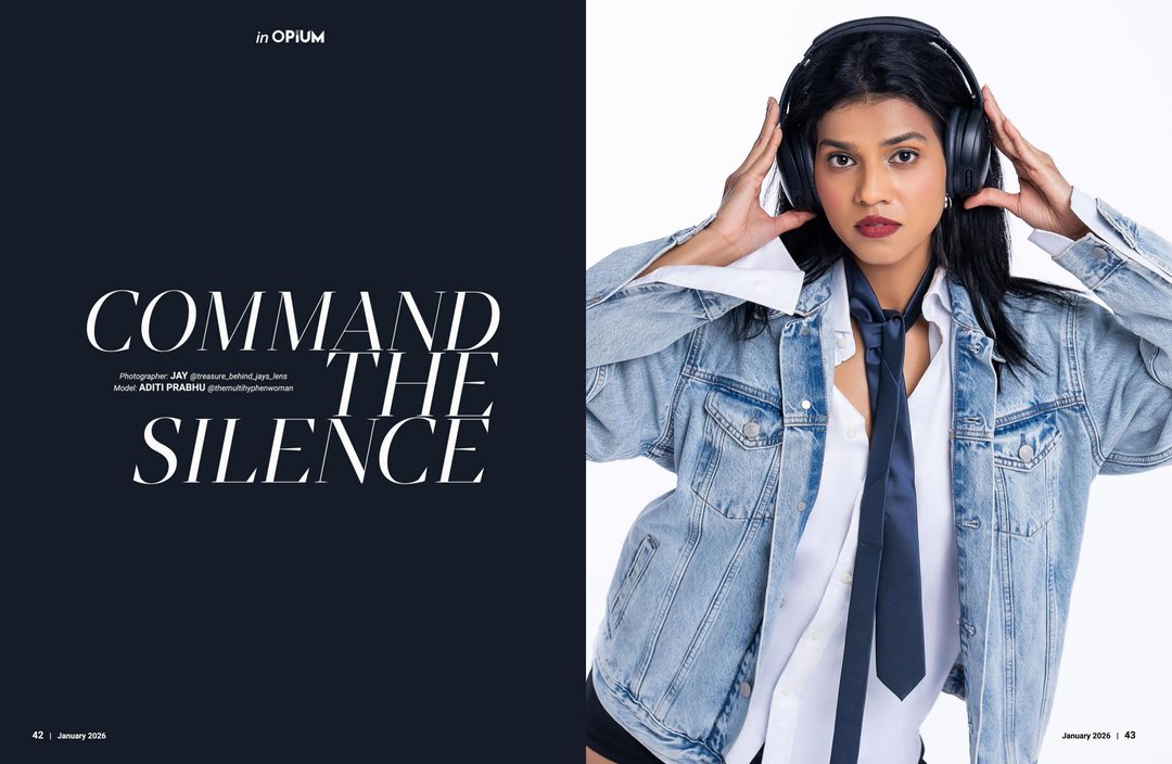 Opium Magazine editorial &lsquo;Command the Silence&rsquo; featuring Aditi Prabhu